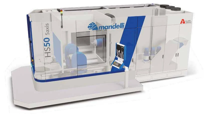 Mandelli SPARK 2 HS50 5-axis compact horizontal machining center