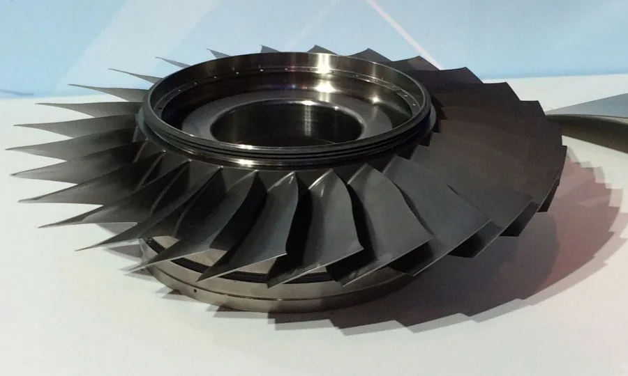Blisk machined on a Mandelli horizontal machining center