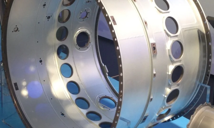 Combustion case machined on a Mandelli horizontal machining center