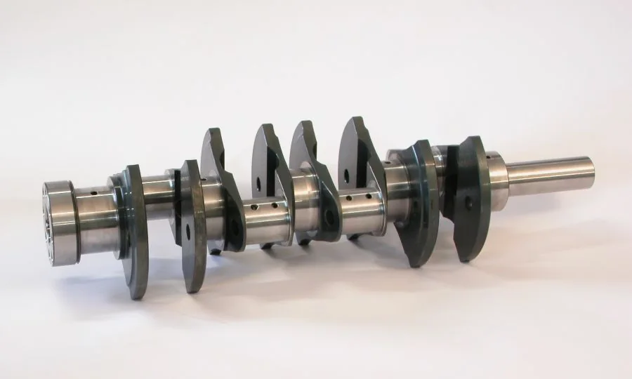 Crankshaft machined on a Mandelli horizontal machining center