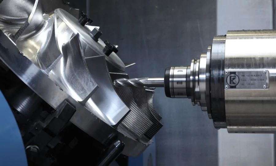 Open impeller machined on a Mandelli horizontal machining center