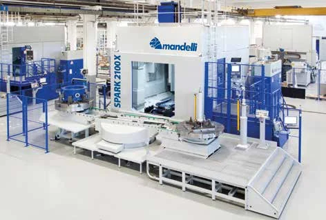 Mandelli SPARK 2100 X cell with rotary pallet stations