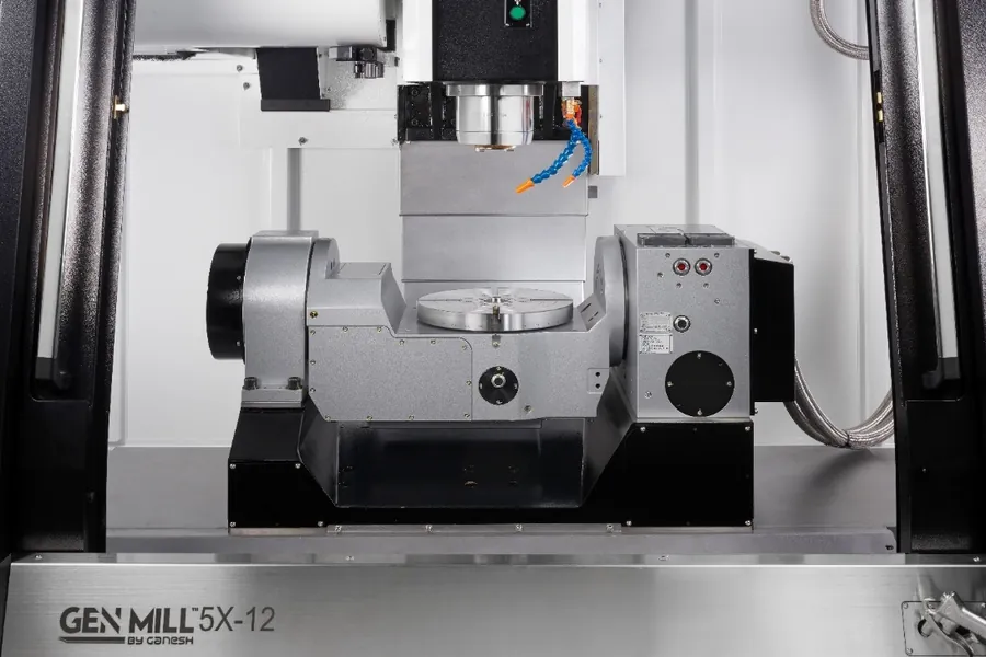 GEN MILL 5X-12 built-in 12.6-inch tilting rotary table